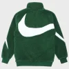 Nike Big Swoosh Reversible Green Boa Jacket