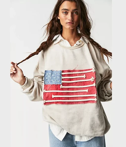 Tricia Fix Americana Oversized Sweatshirt
