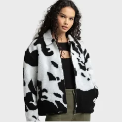 Mens and Womens Cow Print The North Face Jacket For Sale