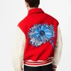 Louis Vuitton Red and White Varsity Jacket