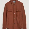 Brown Wool Overshirt