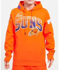 Suns Orange Pullover Hoodie For Unisex