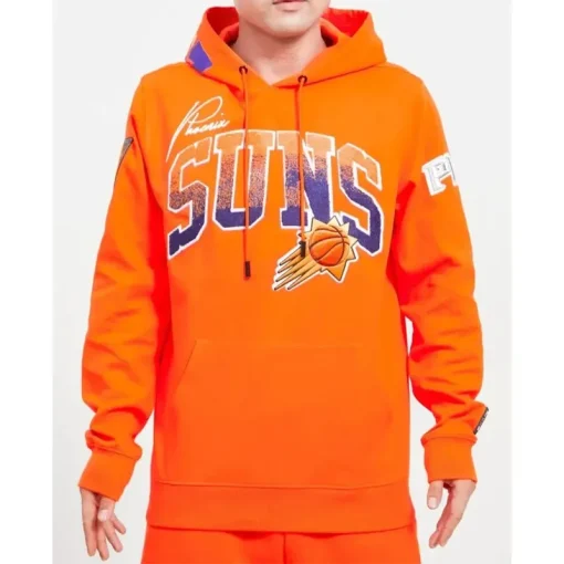 Suns Orange Pullover Hoodie For Unisex