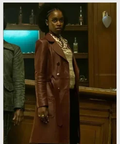 Jessica Series The Continental From The World Of John Wick 2023 Lou Leather Trench Coat