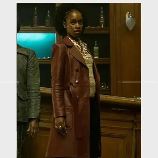 Jessica Series The Continental From The World Of John Wick 2023 Lou Leather Trench Coat
