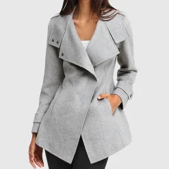 Grey Short Coat Womens