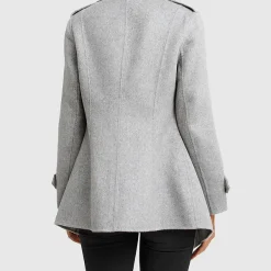 Grey Short Coat Women