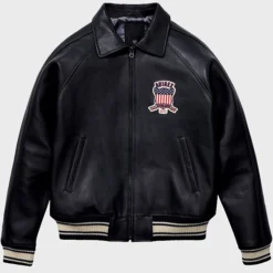 Black Avirex Leather Jacket