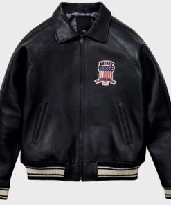 Black Avirex Leather Jacket