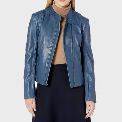 Cole Haan Leather Jacket For Sale