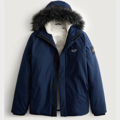 Hollister Winter Blue Jacket