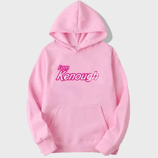 I Am Kenough Pink Hoodie