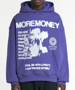 More Money More Love Purple Hoodie