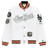 New York Mets White Varsity Jacket