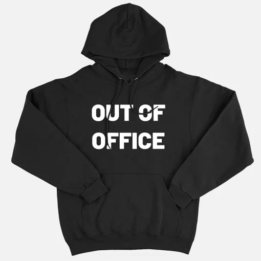 Out Of Office Black Hoodie