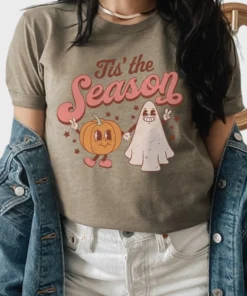 Women Pumpkin Ghost Halloween Shirt