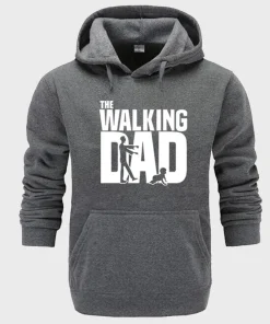 The Walking Dad Hoodie Grey