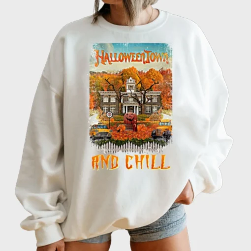 Halloween Town White Sweatshirt