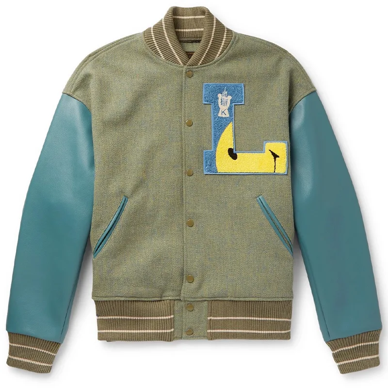 Wool Blend Tweed Varsity Jacket | Get 40% OFF