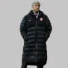 Arsene Wenger Black Puffer Coat