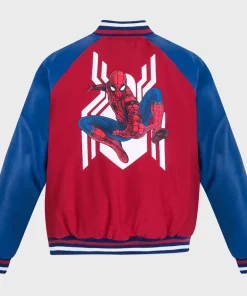 90s Spider Man Varsity Jacket