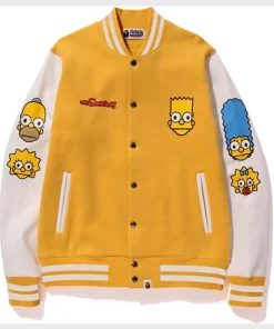 Bape Simpsons Varsity Jacket