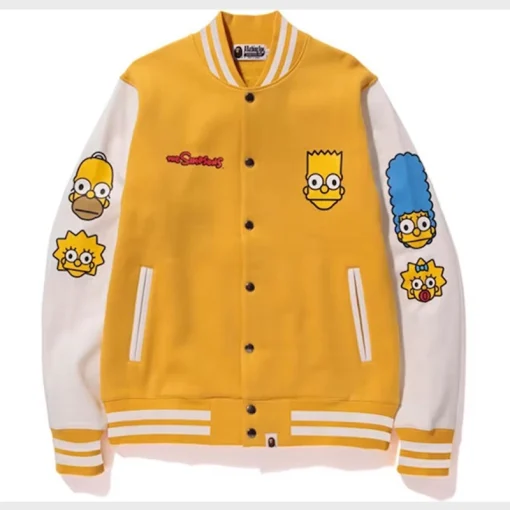 Bape Simpsons Varsity Jacket
