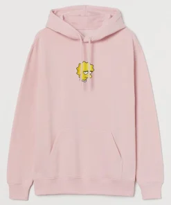 H&M Simpsons Pink Hoodie