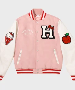 Hypland Hello Kitty Varsity Apples Jacket