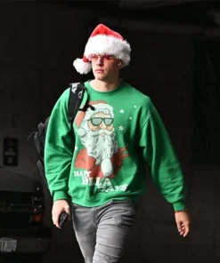 Joe Burrow Christmas Green Sweater