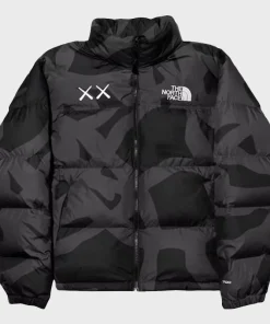 Kaws X The North Face Retro 1996 Nuptse Black Jacket
