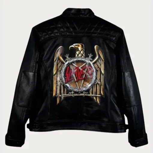 Slayer Black Leather Jacket