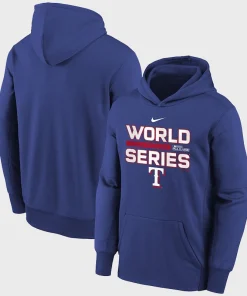 Texas Rangers World Series Pullover Hoodie