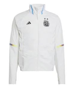 White Adidas Argentina Football Team Jacket