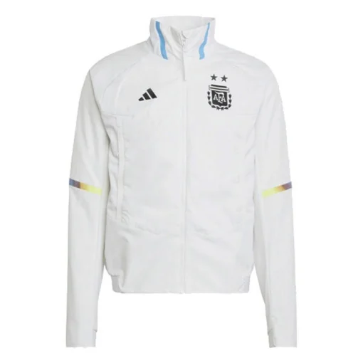 White Adidas Argentina Football Team Jacket