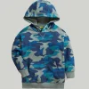 Pullover Blue Camo Hoodie