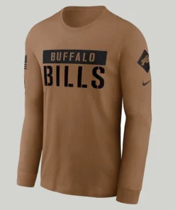 Brown Buffalo Bills Salute To Service T-Shirt