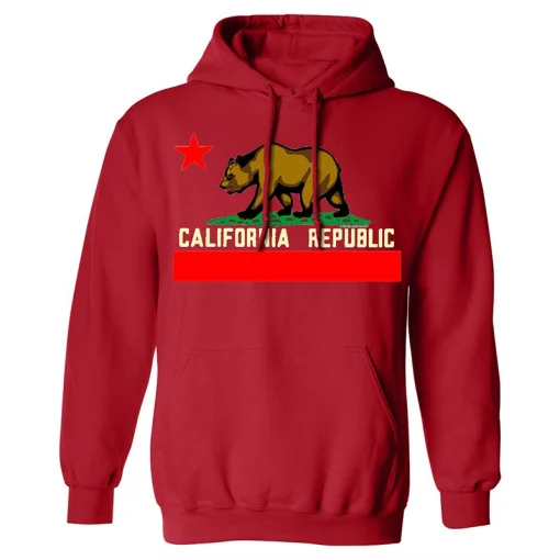 California Republic Red Hoodie