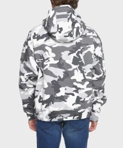 Pullover White Camo Hoodie