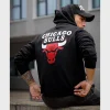 Black Chicago Bulls Hoodie