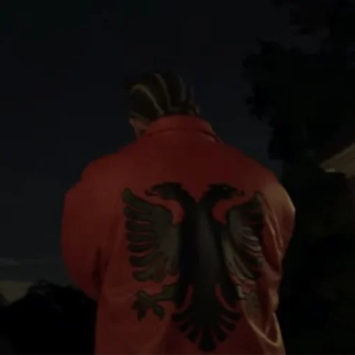 Drake Albanian Flag Jacket Red