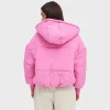Trendy Pink Puffer Jacket