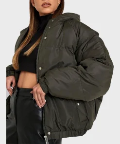 Oversized Raglan Puffer Jacket