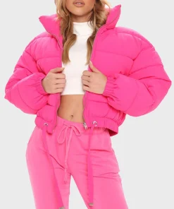 Pink Puffer Jacket For Sale