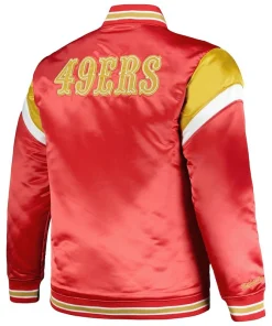 Red Mitchell and Ness 49ers Jacket