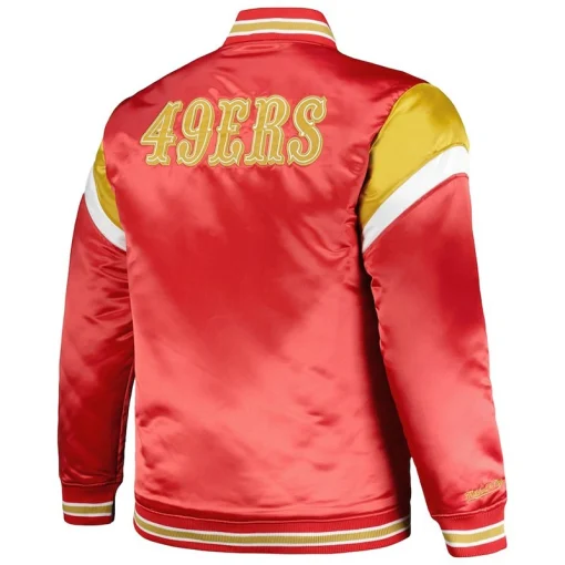 Red Mitchell and Ness 49ers Jacket