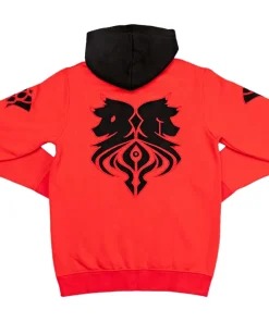 Red Aaron Lycan Pullover Hoodie