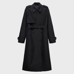 Womens Black Trench Coat