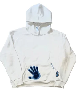 White Emrzzz Thermal Hoodie