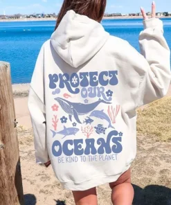 Protect Our Oceans Pullover Hoodie